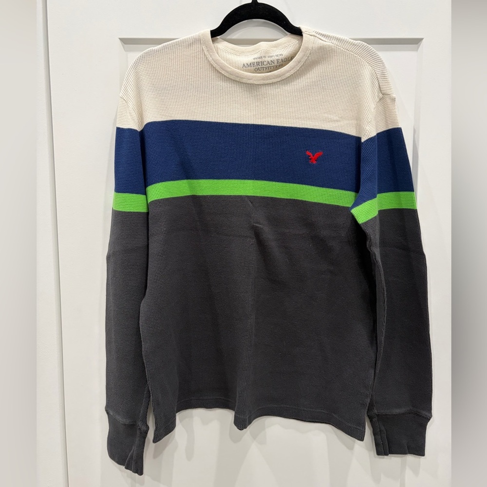 American Eagle Outfitters Striped Crewneck Sweater